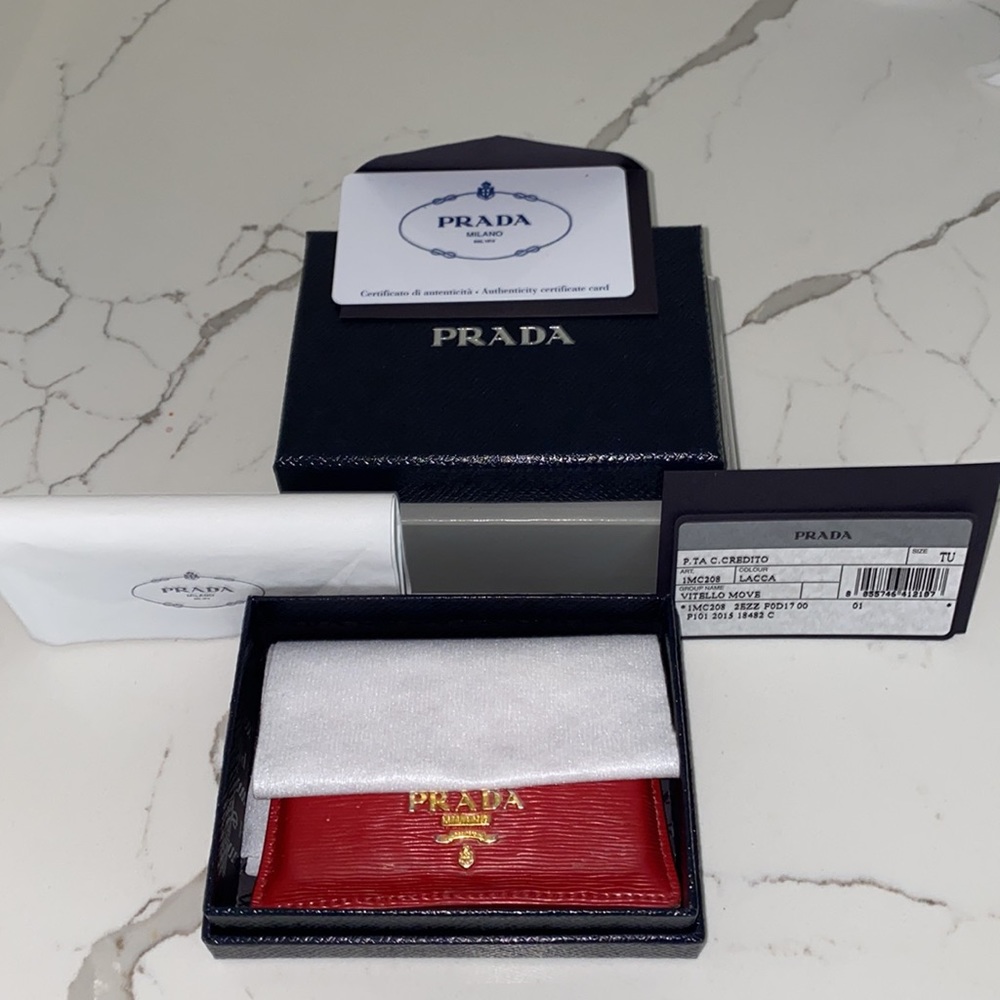 Authentic Prada Credit Card Holder